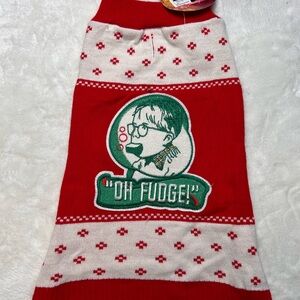 A Christmas story oh fudge red dog sweater
